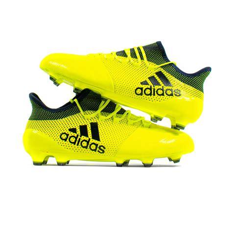 Adidas X 17.1 Leather Yellow FG – Classic Soccer Cleats